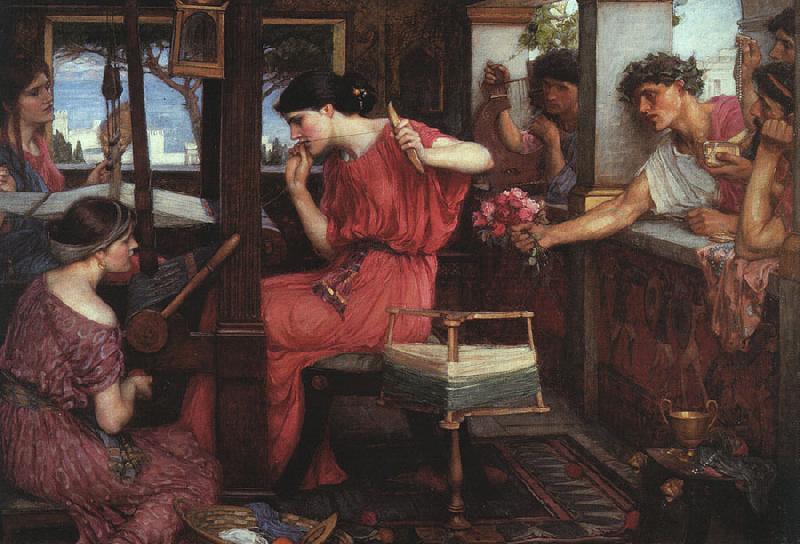 John William Waterhouse Penelope and the Suitors oil painting image